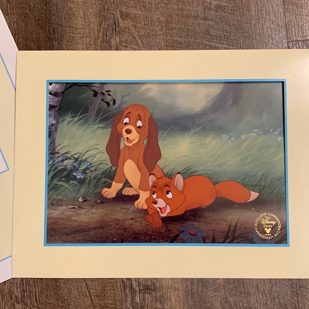 Disney Lithograph- The Fox and The Hound